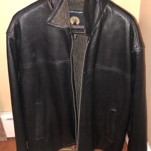 Men's Lined Leather Jacket